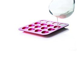 Siliconezone My Animals Collection 6.9" Non-Stick Silicone Panda Chocolate Mold, Green N14