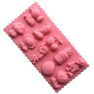 Always Your Chef Silicone Plants vs Zombies Chocolate Candy Molds Mini Cupcake Molds Baking Cups, Random Colors