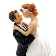 GSPORT Wedding Cake Toppers Bride and Groom Resin Dolls Wedding Decoration 20 pieces Design (K) N35