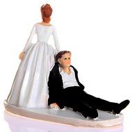 GSPORT Wedding Cake Toppers Bride and Groom Resin Dolls Wedding Decoration 20 pieces Design (K) N36