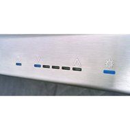 Zephyr ZSL-E42AS 1200 CFM 42 Inch Wide Europa Pro Island Range Hood with Touch C, Stainless Steel N4