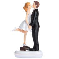 GSPORT Wedding Cake Toppers Bride and Groom Resin Dolls Wedding Decoration 20 pieces Design (K) N40
