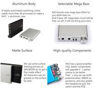 TOPPING NX3 Portable HiFi Headphone Amplifier, Ultra Slim Earphone Amps, with Bass Turbo and DAC Decoder, for... N2