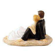 GSPORT Wedding Cake Toppers Bride and Groom Resin Dolls Wedding Decoration 20 pieces Design (K) N45