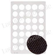 Cake Decorating Tools Acrylic Culinary Chocolate Stencil Round N2