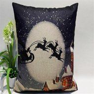 Pillow Cover,Haoricu Vintage Christmas Decor Sofa Bed Home Pillow Case Cushion Cover (7) N7
