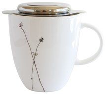 Simple Modern Tea Infuser 304 Stainless Steel Extra-Fine Brew-in-Mug Tea Strainer with Silicone Lined Lid - Best... N5