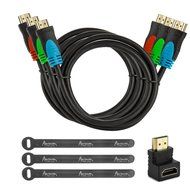 Aurum Cables - Pack of 3 High Speed HDMI Cable 2.0 with Ethernet - Supports 3D &amp; Audio Return Channel [Latest... N8
