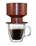 Brew One Cup Non Electric Pour Over Coffee Dripper CoffeeMaker With Permanent Filter Added Mesh Screen - Coffee... N2