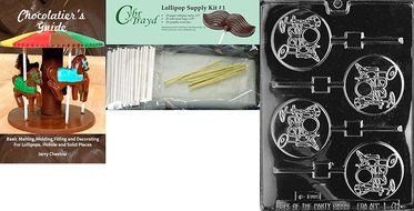 Cybrtrayd J071 Drum Lolly Jobs Chocolate Candy Mold N6