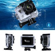 Vemico Action Camera 4K30FPS 16MP WIFI 2.0 Inch Screen Waterproof Sports Helmet Cam with Extra 1050 mAh Battery... N10