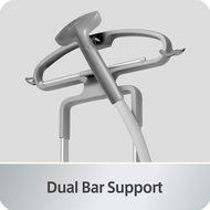 SALAV Professional Series GS42-DJ Black Dual Bar Garment Steamer with Multifunctional Hanger, 1500-watt, Black N13