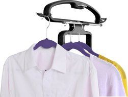 SALAV Professional Series GS42-DJ Black Dual Bar Garment Steamer with Multifunctional Hanger, 1500-watt, Black N16