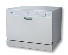 Countertop Dishwasher Premium Portable Stainless Steel Electric Table Top Machine in Stand Alone Silver Compact...