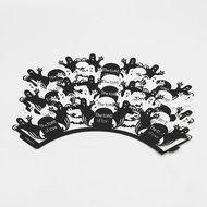 50PCS Spider Cupcake Wrappers, KAZIPA Lace Halloween Cupcake Wraps Laser Cut Baking Paper Cup Standard Muffin... N4