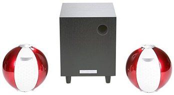 HANNspree Circus 2.1 Channel Speaker System - Red (KS05-21U1-000)