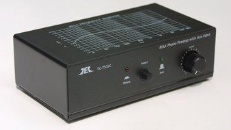 TCC TC-753LC SILVER Phono Preamp w/AUX Input, Premium High Output Adaptor and TC-ADUSB Digital Recording Adaptor...