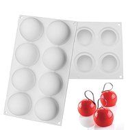8-Cavity Round Pillow Design Silicone Mousse Cake Mould Cake Mold Silicone Flexible For Mousse Cake Breads Cornbread... N4
