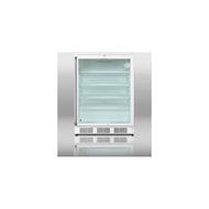 Summit SCR600LSH 24&quot; Wide GlassDoor Refrigerator With Factory Installed Lock Automatic Defrost Adjustable Shelves...