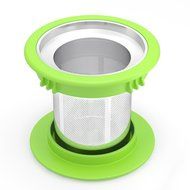 Silibake Loose Leaf Tea Infuser Brewing System Cup with Removable Stainless Steel Steeper Strainer Basket N10