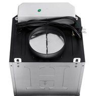 36 in. Convertible Wall Mount Range Hood in Stainless Steel with Black Tempered Glass and Touch Control