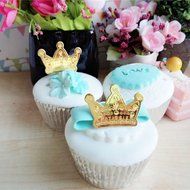 Yunko 24 Pcs Cute Decorative Cupcake Muffin Toppers Wild Animals Zoo Zebra Lion Tiger Elephant Giraffe Baby Shower... N45