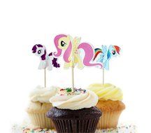 Yunko 24 Pcs Cute Decorative Cupcake Muffin Toppers Wild Animals Zoo Zebra Lion Tiger Elephant Giraffe Baby Shower... N46