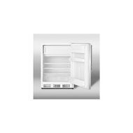 Summit CT66LSSHVADA: ADA compliant refrigerator-freezer for freestanding use, with lock, white cabinet, stainless... N2