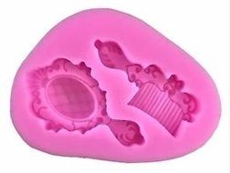 Ornate Mirror &amp; Comb Set Silicone Mold for Fondant, Gum Paste, Chocolate , Crafts N2