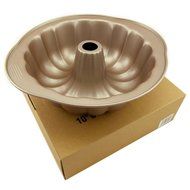MyLifeUNIT Carbon Steel Bundt Cake Pan, Nonstick Bundt Pan with Handles, 10-Inch N3