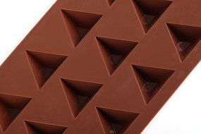 Home Value, 2 PACK 15 Cavity Triangle Pyramid Silicone Mold Pan for Ice Cube, Chocolate, Candy, Soap, Candle,... N3