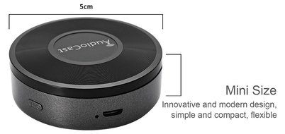 Generic M5 Airplay Dlna Qplay Airmusic WiFi Audiocast Receiver Wireless Music Box Black for iPhone MP3 MP4 MP5 N2