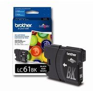 BROTHER Brother LC61-BK - Black - original - ink cartridge - for DCP 295, J125, J140, Justio...