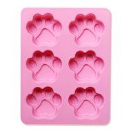 Cherryard Family Baking Tools 6-Cavity Cat Paw Shaped Silicone Cake Molds Candy Molds Chocolate Molds Jello Molds...