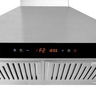 AKDY 30" Wall Mount Stainless Steel LED Touch Control Panel Kitchen Vent Range Hood Powerful Cooking Fan Baffle... N5