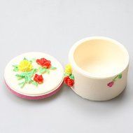 Y&amp;XL&amp;H Round Rose Box Soft Clay Resin Jewelry Box Chocolate Silicone Molds,Decoration Tools Bakeware N4