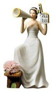 Weddingstar Fan Cheering Bride Figurine