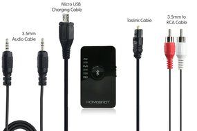 HomeSpot MultiLink Bluetooth Audio Receiver Dongle, Connect to 2 Mobile Devices At Once USB 2.5A N6