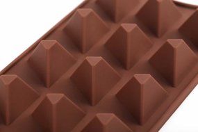 Home Value, 2 PACK 15 Cavity Triangle Pyramid Silicone Mold Pan for Ice Cube, Chocolate, Candy, Soap, Candle,... N4