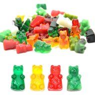 Enever Set of 3 （Blue Red Green） Gummy Bear Molds Silicone Chocolate Making Molds Yogurt Candy Molds - Total 150... N2