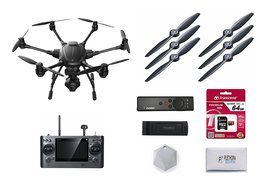 Yuneec Typhoon H Hexacopter Drone Starter Kit - Wizard Wand, 64GB SD Card, Extra Propellers, XY Find It Beacon... N4