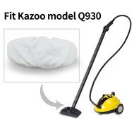 Kazoo Replacement Microfiber Cleaning Cloths for Steam Cleaner Use, White(2-Pack) N4