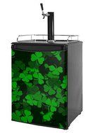 Kegerator Skin - St Patricks Clover Confetti (fits medium sized dorm fridge and kegerators)