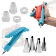 Samia Diversity Pastry Icing Piping Bag Nozzle Tips Fondant Chocolate Cake Sugar Craft Tool Decorating Pen Set... N2