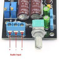 DROK&reg; Ultra Small Size TA2024B Computer PC Digital Stereo Amplifier Board DC 12V/3A Power Supply with 2200UF/16V... N6