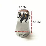 Misula 3PCS/Set New Design Ball Tips Sphere Nozzles Cream Stainless Steel Flower Torch Shape Icing Piping Nozzles... N2