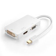TNP Mini DisplayPort to HDMI 4K / DVI / VGA Adapter 1080P 4K 2K UHD Ultra HD High Resolution Ready Video Audio...