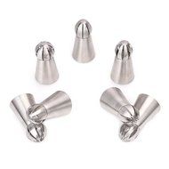 RD Lane 7pcs Icing Piping Tools Set Unique Sphere Ball Design Small Russian Icing Piping Nozzles Cake Decoration... N5