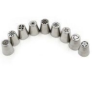 Signstek Stainless Steel 9PCs Russian Style DIY Cake Decoration Petal Piping Nozzle Tips-Making Bakery Tips N3