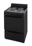 Premier ECK100BP 24" Freestanding Electric Range with 2.4 cu. ft. Capacity 4 Burners Two Heavy-Duty Oven Racks...